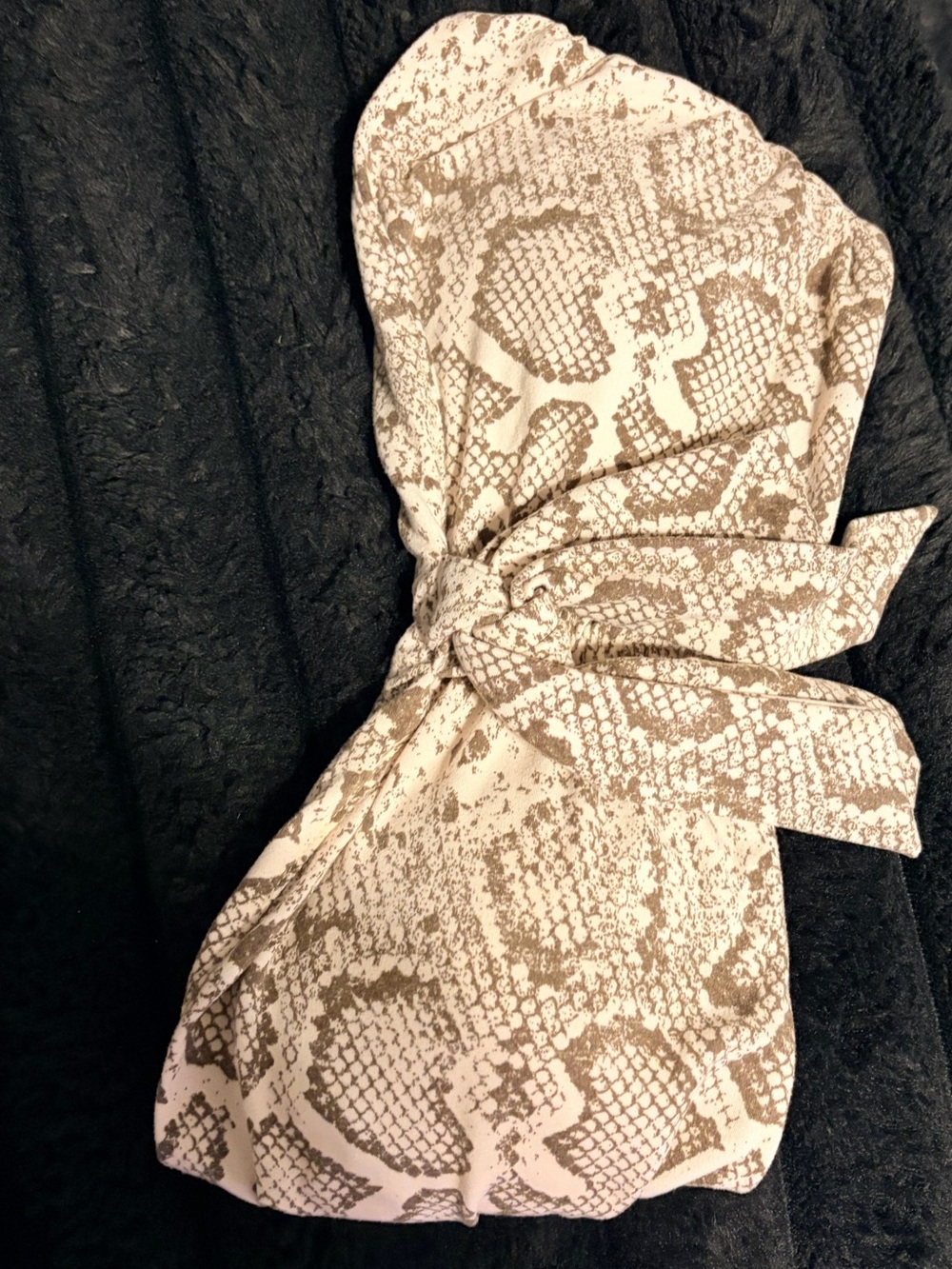 Almost Famous Beige and Brown Snake-Print Reptile Hide